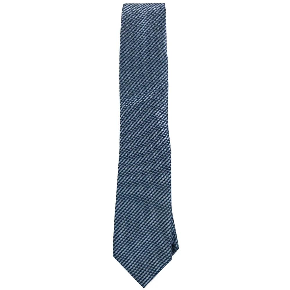 Perry Ellis Mens Portfolio Tie One Size Navy Cutler Mini Dot Pattern Necktie NWT